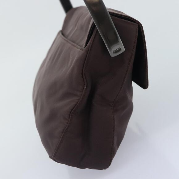 PRADA Hand Bag Nylon Brown - Picture 3 of 16